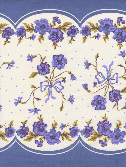 16" Classic Retro Floral Playtime Pansy Toweling -- Stacy Iest Hsu