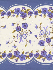 16" Classic Retro Floral Playtime Pansy Toweling -- Stacy Iest Hsu
