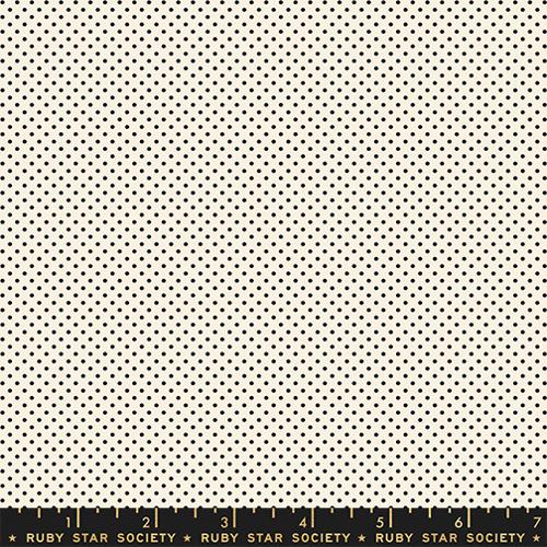Mini Dot Ditsy in Black on Natural -- Cat Nap by Alexia Abegg for Ruby Star Society -- Moda Fabrics