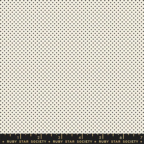 Mini Dot Ditsy in Black on Natural -- Cat Nap by Alexia Abegg for Ruby Star Society -- Moda Fabrics