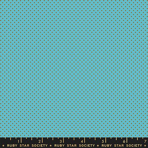 Mini Dot Ditsy in Turquoise -- Cat Nap by Alexia Abegg for Ruby Star Society -- Moda Fabrics