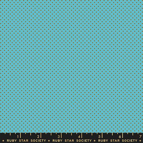 Mini Dot Ditsy in Turquoise -- Cat Nap by Alexia Abegg for Ruby Star Society -- Moda Fabrics