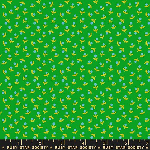 Sprout 30s Floral in Verdant -- Cat Nap by Alexia Abegg for Ruby Star Society -- Moda Fabrics