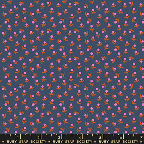 Sprout 30s Floral in Smoke  -- Cat Nap by Alexia Abegg for Ruby Star Society -- Moda Fabrics