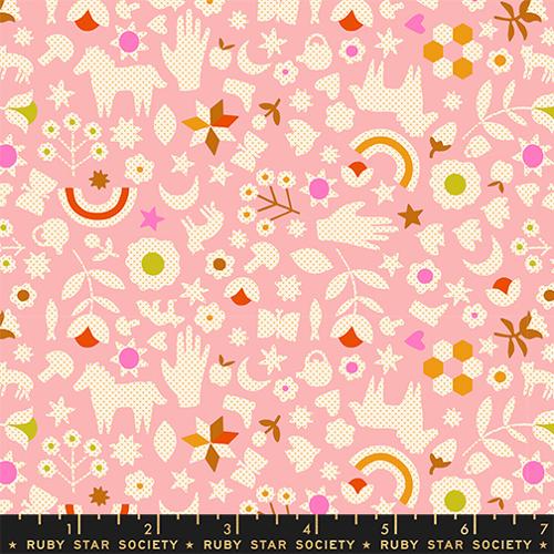 Little Luck in Rosebud -- Cat Nap by Alexia Abegg for Ruby Star Society -- Moda Fabrics