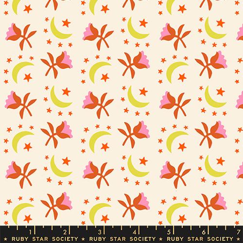 Moonflower 30s in Natural -- Cat Nap by Alexia Abegg for Ruby Star Society -- Moda Fabrics