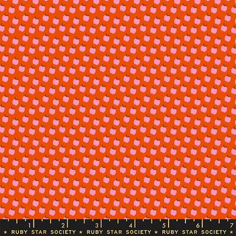 Ditsy Apples in Warm Red -- Cat Nap by Alexia Abegg for Ruby Star Society -- Moda Fabrics