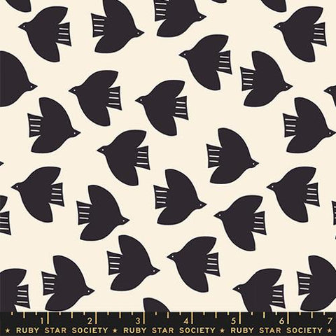 Birds in Natural -- Cat Nap by Alexia Abegg for Ruby Star Society -- Moda Fabrics