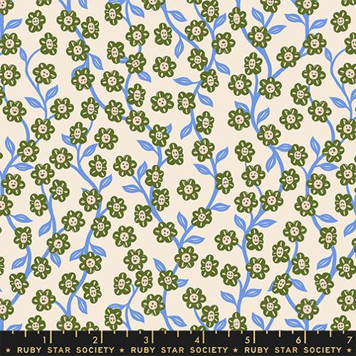 Chatty Garden Florals in Shell -- Hello Alice by Sarah Watts for Ruby Star Society -- Moda Fabrics