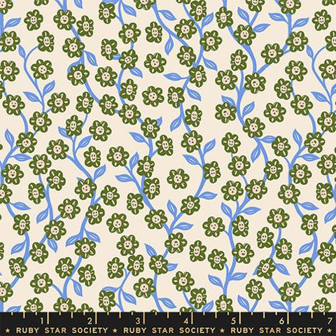 Chatty Garden Florals in Shell -- Hello Alice by Sarah Watts for Ruby Star Society -- Moda Fabrics