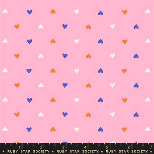 Hearts Ditsy Blender in Posy --Best Day Ever by Melody Miller for Ruby Star Society -- Moda Fabric