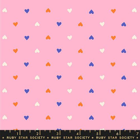 Hearts Ditsy Blender in Posy --Best Day Ever by Melody Miller for Ruby Star Society -- Moda Fabric