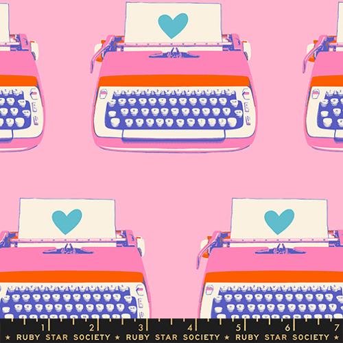Typewriters in Posy -- Best Day Ever by Melody Miller for Ruby Star Society -- Moda Fabrics