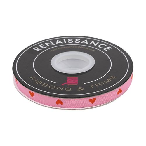 Ribbon Hearts in Sorbet 3/8" -- Renaissance Ribbons