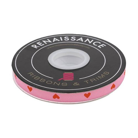 Ribbon Hearts in Sorbet 3/8" -- Renaissance Ribbons