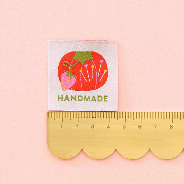 Tomato Pin Cushion Handmade Large Sewing Labels