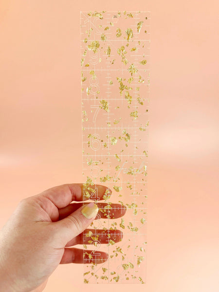 2.5 by 10 in quilting ruler