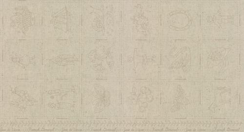 Joie De Vivre Broderie Stone Panel --  French General for Moda Fabrics