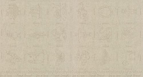 Joie De Vivre Broderie Stone Panel --  French General for Moda Fabrics