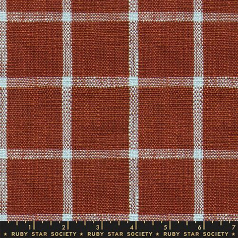 16" Sunshine Toweling Kitchen Window in Cayenne -- Alexia Abegg