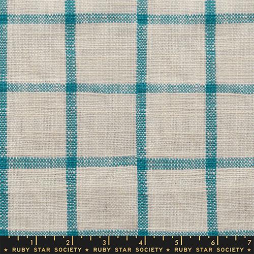 16" Sunshine Toweling Kitchen Window in Turquoise -- Alexia Abegg