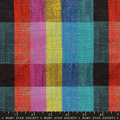 16" Sunshine Toweling Picnic Plaid in Black -- Alexia Abegg