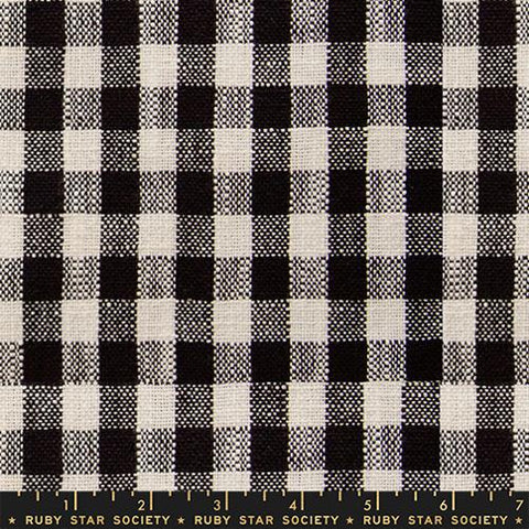 16" Sunshine Toweling Small Checker in Black -- Alexia Abegg