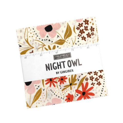 Night Owl Charm Pack -- Gingiber or Moda Fabrics