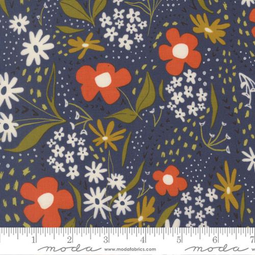 Feedsack Floral in Dusk -- Night Owl by Gingiber for Moda Fabrics