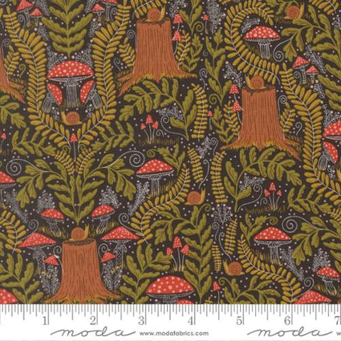Mushroom Landscape in Midnight -- Night Owl by Gingiber for Moda Fabrics
