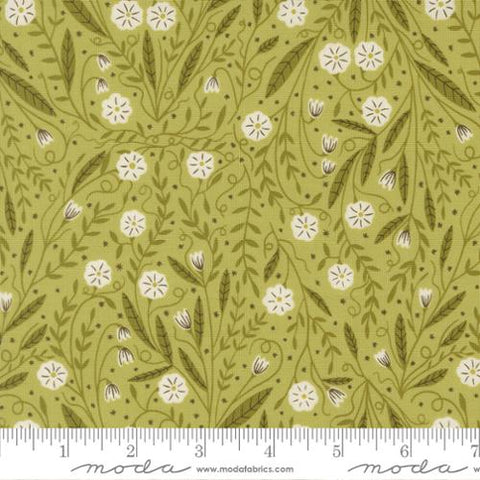 Woodland Floral in Leaf -- Night Owl by Gingiber for Moda Fabrics