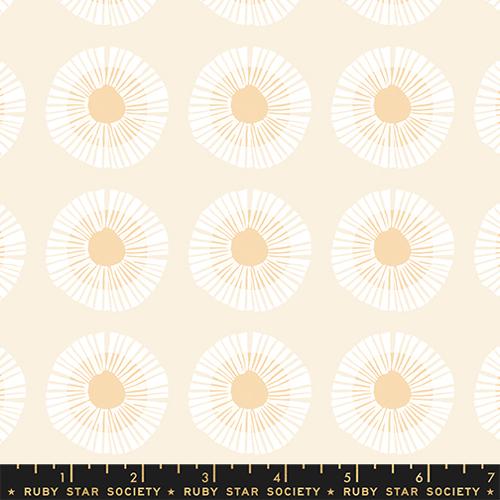 Seaside Daisy in Natural -- Reimagined Landscapes  by Jen Hewett -- Ruby Star Society/ Moda Fabrics