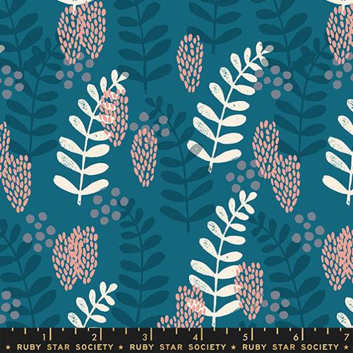 Fern Dell in Teal -- Reimagined Landscapes  by Jen Hewett -- Ruby Star Society/ Moda Fabrics