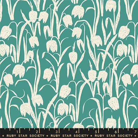 Fritillaria in Watercress -- Reimagined Landscapes  by Jen Hewett -- Ruby Star Society/ Moda Fabrics