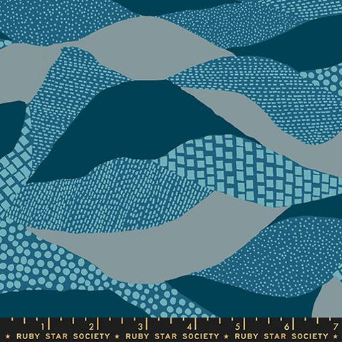 Lands End in Teal -- Reimagined Landscapes  by Jen Hewett -- Ruby Star Society/ Moda Fabrics