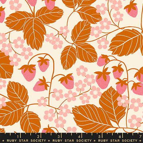 Strawberry Field in Bashful -- Reimagined Landscapes  by Jen Hewett -- Ruby Star Society/ Moda Fabrics