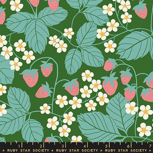 Strawberry Field in End Green -- Reimagined Landscapes  by Jen Hewett -- Ruby Star Society/ Moda Fabrics