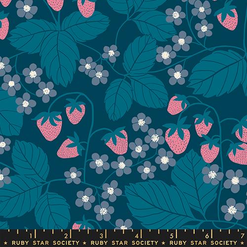 Strawberry Field in Galaxy -- Reimagined Landscapes  by Jen Hewett -- Ruby Star Society/ Moda Fabrics