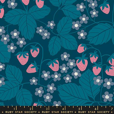 Strawberry Field in Galaxy -- Reimagined Landscapes  by Jen Hewett -- Ruby Star Society/ Moda Fabrics