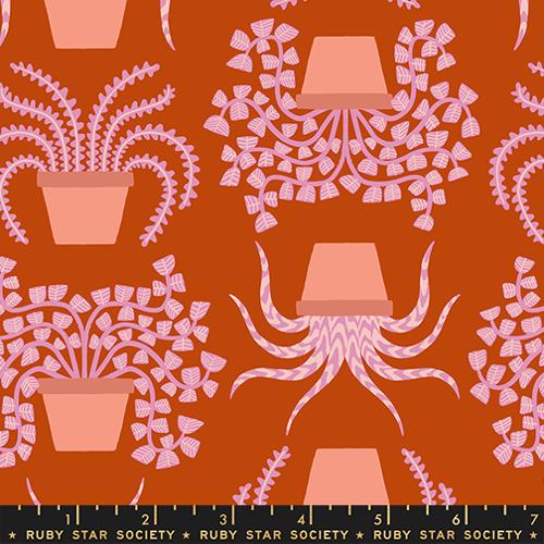 Planties in Cayenne -- Calathea -- Ruby Star Society Moda Fabrics