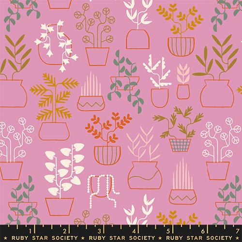 Plant Life in Kiss -- Calathea -- Ruby Star Society Moda Fabrics