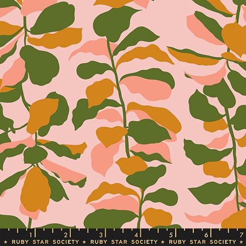 Fiddle Leaf in Sweet Pink  -- Calathea -- Ruby Star Society Moda Fabrics