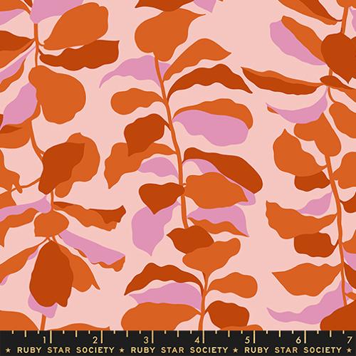 Fiddle Leaf in Cayenne  -- Calathea -- Ruby Star Society Moda Fabrics