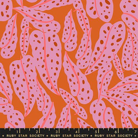 Overlapping Leaves in Pecan -- Calathea -- Ruby Star Society Moda Fabrics