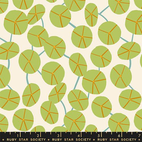 Pilea in Natural -- Calathea -- Ruby Star Society Moda Fabrics