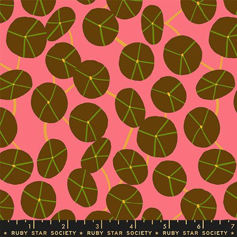 Pilea in Strawberry -- Calathea -- Ruby Star Society Moda Fabrics