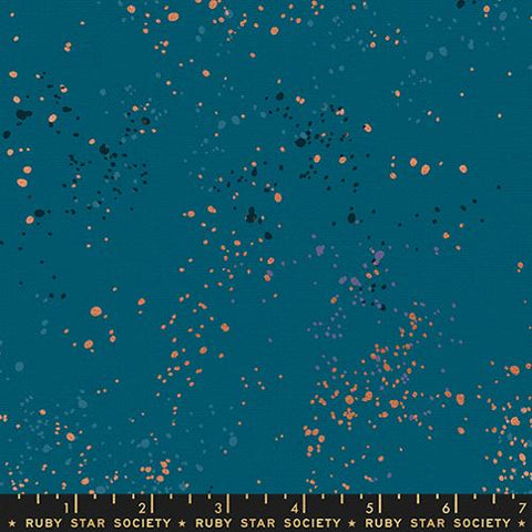 Speckled Canvas Metallic Teal -- Rashida Coleman-Hale -- Ruby Star Society