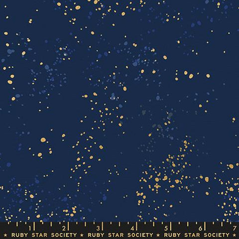 Speckled Canvas Metallic Navy -- Rashida Coleman-Hale -- Ruby Star Society