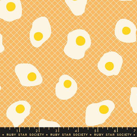 Fried Eggs in Cantaloupe  --- Egg and Friends by Kim Kight -- Ruby Star Society Moda Fabrics