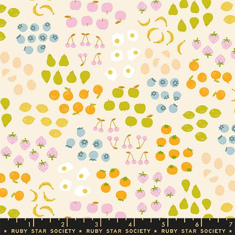 Froot in Natural --- Egg and Friends by Kim Kight -- Ruby Star Society Moda Fabrics